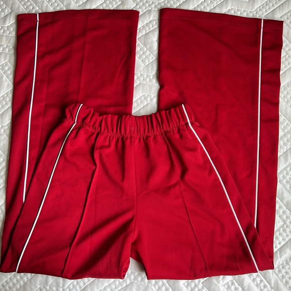 Red Flare Joggers - Picture 2 of 2